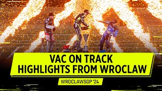 HIGHLIGHTS Vaculik Masters the WroclawSGP 2024  FIM Speedway Grand Prix [upl. by Odnesor]