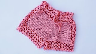 INCREIBLE Precioso Short a crochet  Estupendo para el verano [upl. by Niatsirhc]