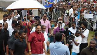 Mahinda Rajapaksa arrival at Horana rally [upl. by Abdul873]