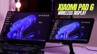 Use Xiaomi Pad 6 as Wireless Monitor 🔥 Hyper OS Update New Feature 😲😲 WiFi Display Extension [upl. by Annoyik684]