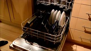 Beko DIN15R10 Standard Dishwasher video review [upl. by Annaerb756]