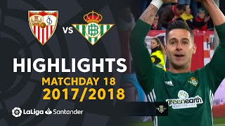 Resumen de Sevilla FC vs Real Betis 35 J18 20172018 [upl. by Noda178]