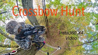 Self Filmed Crossbow Hunt with New Setup Insta360 X4 [upl. by Lothario]