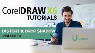 Corel Draw X6 Tutorials in UrduHindi part 43 distort drop shadow [upl. by Aicert28]