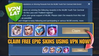 CLAIM FREE PERMANENT EPIC SKINS USING VPN NOW [upl. by Yanat558]