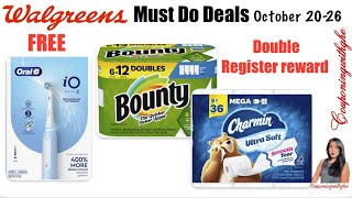 Walgreens Must Do Deals October 2026 free oral b electric toothbrush double RR big bounty deals [upl. by Waite]