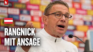 quotNicht für dumm verkaufenquot Rangnick hat da mal was klarzustellen  Österreich [upl. by Airotcivairam387]