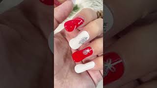 Holly Jolly  Nailog SemiCured Nail Strips nailsnailart nailicious [upl. by Ynattir]