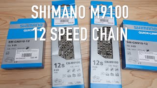 Shimano M9100 12 Speed Chain [upl. by Topper]