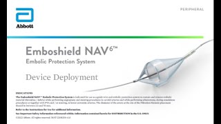 Device Deployment  Emboshield NAV6™ Embolic Protection System [upl. by Roderick]