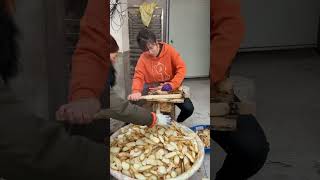 Craftsmen use traditional tools to slice Gastrodia elata [upl. by Ennovyahs644]