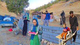 👨‍👩‍👧‍👦Amirs Family Builds a Beautiful Fence and Bakes Delicious Sweets🥮 [upl. by Ellerrehc]