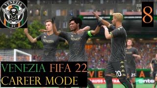 Conference League Craziness  Venezia FIFA 22 Career Mode 8 [upl. by Atiekahs]