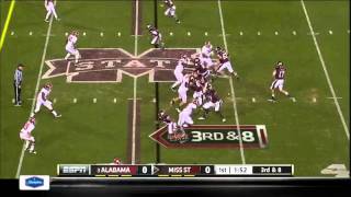 2011 Alabama vs Mississippi State  Donta Hightower Sack [upl. by Troyes]