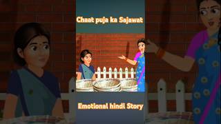 Chaat puja stories shorts video😍kahanikmehindistorytvkahanistorycartoonanimationnewshortsyt [upl. by Nottarts]