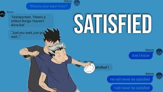 Satisfied Hamilton  Bokuroo ftCaptain squad  lyric prank angst  texting story haikyuu [upl. by Berenice]