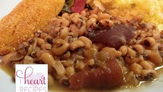 Southern Style Black Eyed Peas  I Heart Recipes [upl. by Cressy]