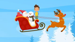 ❤️Canción de NAVIDAD en INGLES con LETRA para NIÑOS BELLA animación para cantar en INGLES 🎅☃️ [upl. by Aihsekal]