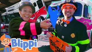 Blippi and Meekah Race to Build a Fire Truck [upl. by Elockin]