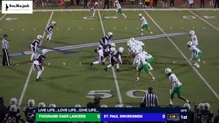 Thousand Oaks Lancers v St Paul SwordsmenNovember 8 2024 [upl. by Stearn]