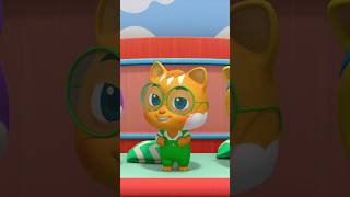 Cinq Petits Chatons shorts reels cartoon video fivelittlekittens [upl. by Sadoff]