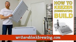 Keezer kegerator Build for Home Brew  How to Tutorial [upl. by Airalednac1]