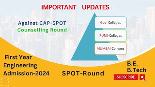 Counselling Round I ACAPSPOTGovPrivate Colleges I PuneMumbai I Engineering Admission 2024 [upl. by Federico]