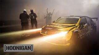 HOONIGAN DT 194 Tanner Foust Ultimate Smokeshow ManLine in VW Drift Passat [upl. by Saffian]