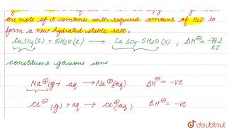 ENTHALPY OF SOLUTION ENTHALPY OF NEUTRALIZATION AND ENTHALPY OF HYDRATION [upl. by Alisha251]