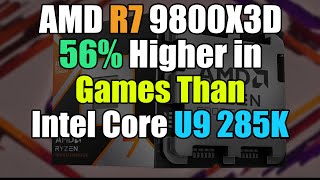 AMD R7 9800X3D BEATS Intel U9 285K by 59 in Games and AMD New RX 8000 Release Early 2025 Improve AI [upl. by Carilla]