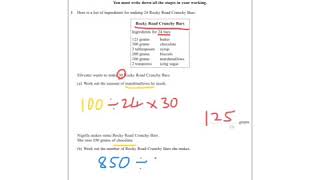 January 2017 IGCSE 4HR Q1 RecipesRatio [upl. by Clarey]