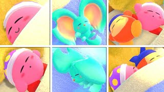 Kirby and the Forgotten Land  All Sleeping Animations [upl. by Olympium921]