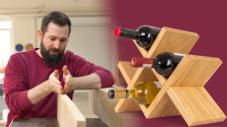 Weinregal selber bauen  DIY Tischlermeister Anleitung [upl. by Droffilc]