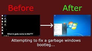 Attempting to Fix a Terrible Windows Bootleg [upl. by Nivla]