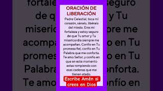 ORACIÓN DE LIBERACIÓN dios jesus fe amen oração amor diosesbueno oracion frases [upl. by Anyela]