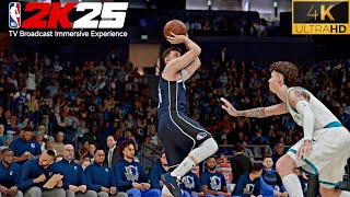 NBA 2K25 PS5 4K UHD  Mavericks vs Hornets  Immersive TV Broadcast Experience [upl. by Ayikahs]