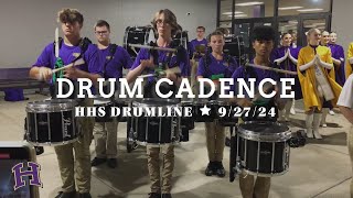 Hahnville High School Marching Band  Drum Cadence 92724 [upl. by Nolaj]