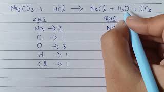 How to balance Na2CO3  HCl  NaCl  H2O  CO2 [upl. by Esile55]