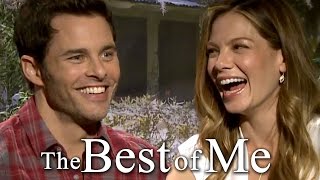 James Marsden amp Michelle Monaghan Sing a Duet amp Play Trivia  Best of Me Interview [upl. by Benyamin751]