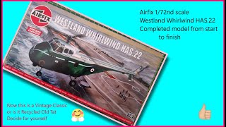 Airfix 172nd scale Westland Whirlwind HAS22 Complete model from start to finish [upl. by Werra]