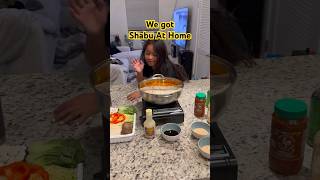 Shabu Shabu at home foodie eatsomethingthatmakesyouhappy foodathome [upl. by Peltz]