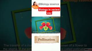 Pollination in flowering plant ।। Pollination shortsytshorts youtubeshorts viralvideo [upl. by Gorey]