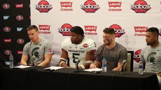 Michigan State players recap Redbox Bowl loss [upl. by Htyderem]