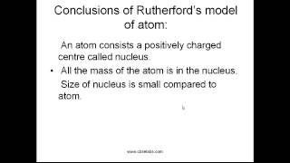 Conclusions of Rutherford model of an atom [upl. by Gae]