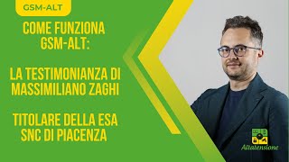 SIM PER ANTIFURTO cosa pensano di GSMALT i nostri clienti la testimonianza di Massimiliano Zaghi [upl. by Aramoiz]