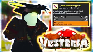 VAMPIRIC ASSASSIN quotLIFE STEAL BUILDquot  Roblox Vesteria [upl. by Sena719]