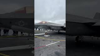 F35 on the flight deck USS Carl Vinson [upl. by Dyer]