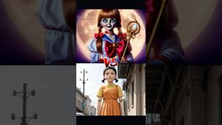 Annabelle vs Squid Game Doll vs Vampire Mummy Alien Werewolf [upl. by Ruddie]