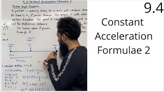 Edexcel AS Level Maths 94 Constant Acceleration Formulae 2 [upl. by Keen687]