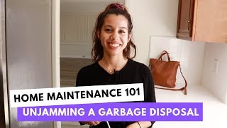 Home Maintenance 101 Unjamming a Garbage Disposal [upl. by Keefe]